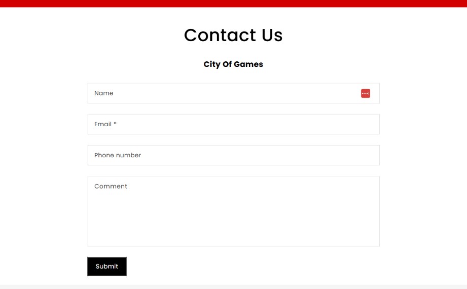 New contact page